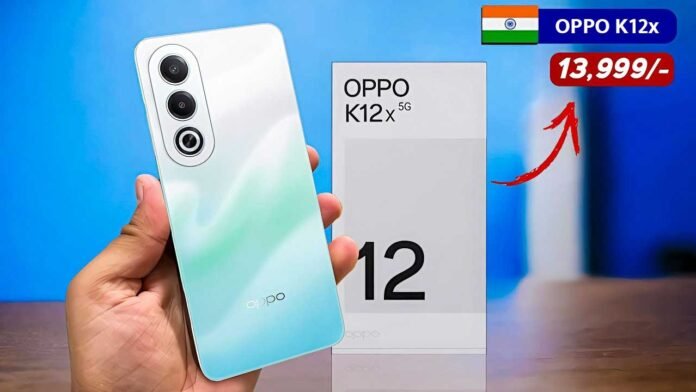 भारत में लॉन्च Oppo K12x 5G स्मार्टफोन