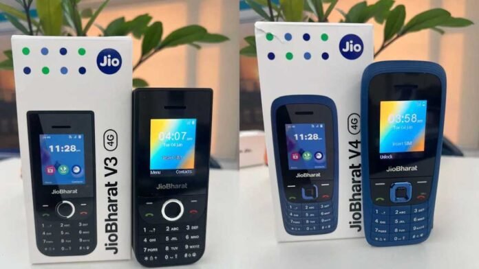 Jio Bharat V3 and v4 price