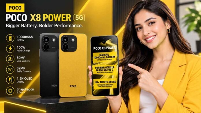 POCO X8 Power 5G स्मार्टफोन