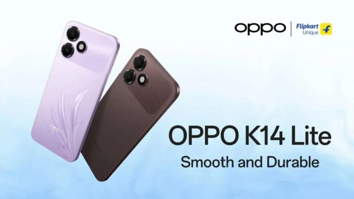 OPPO K14 Lite स्मार्टफोन लॉन्च
